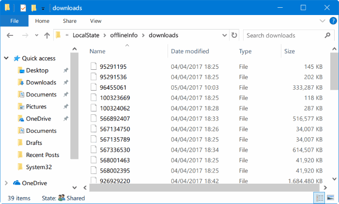 Appdata local package cache